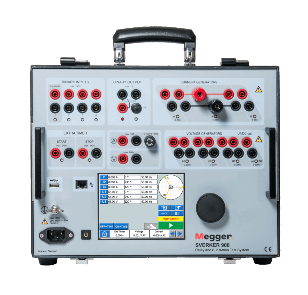 Sverker 900 de Megger es el probador trifásico para relevadores