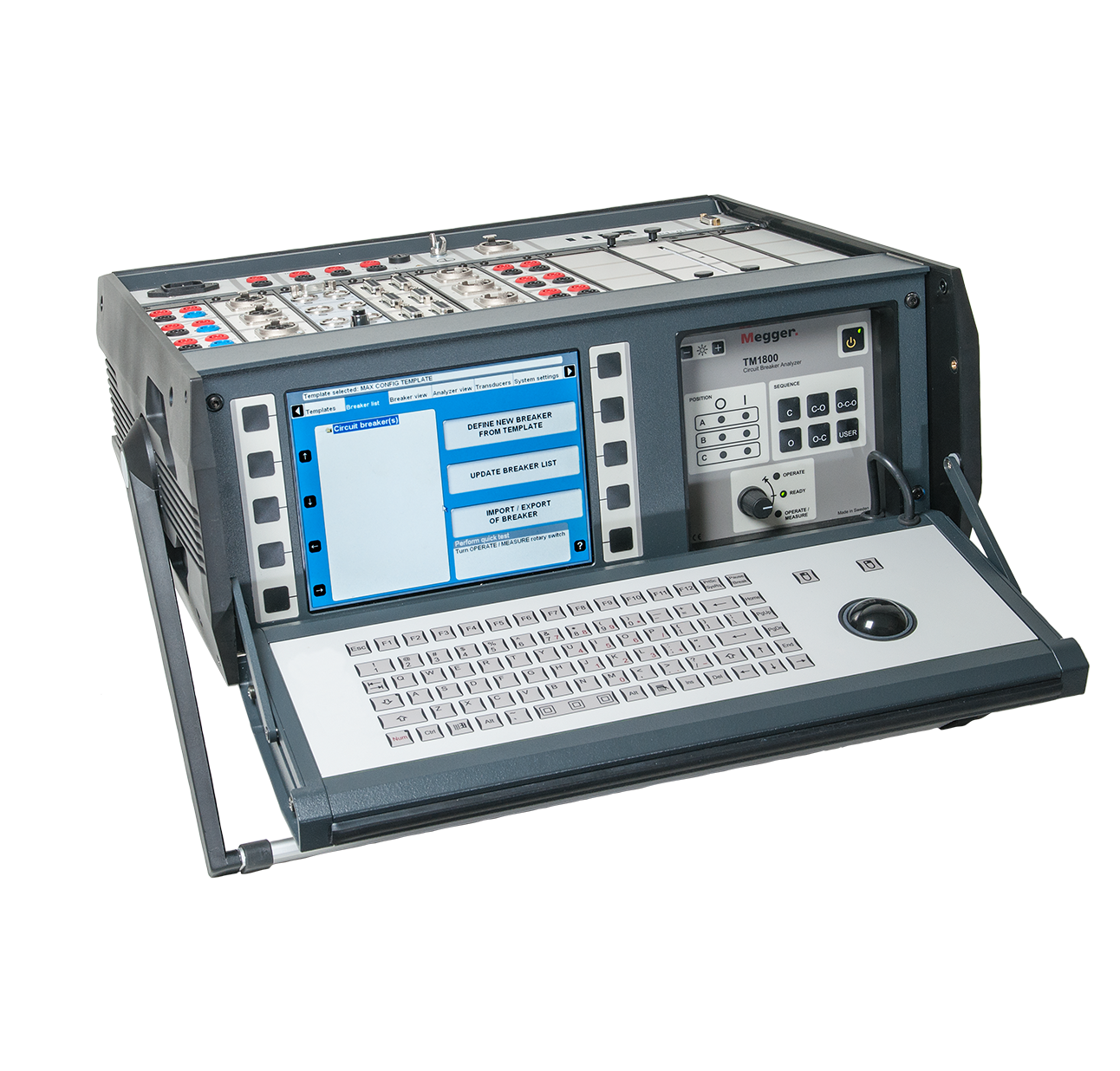 TM1800 de Megger es un Analizador de Interruptores de Potencia, de venta en Oropeza Ingenieros