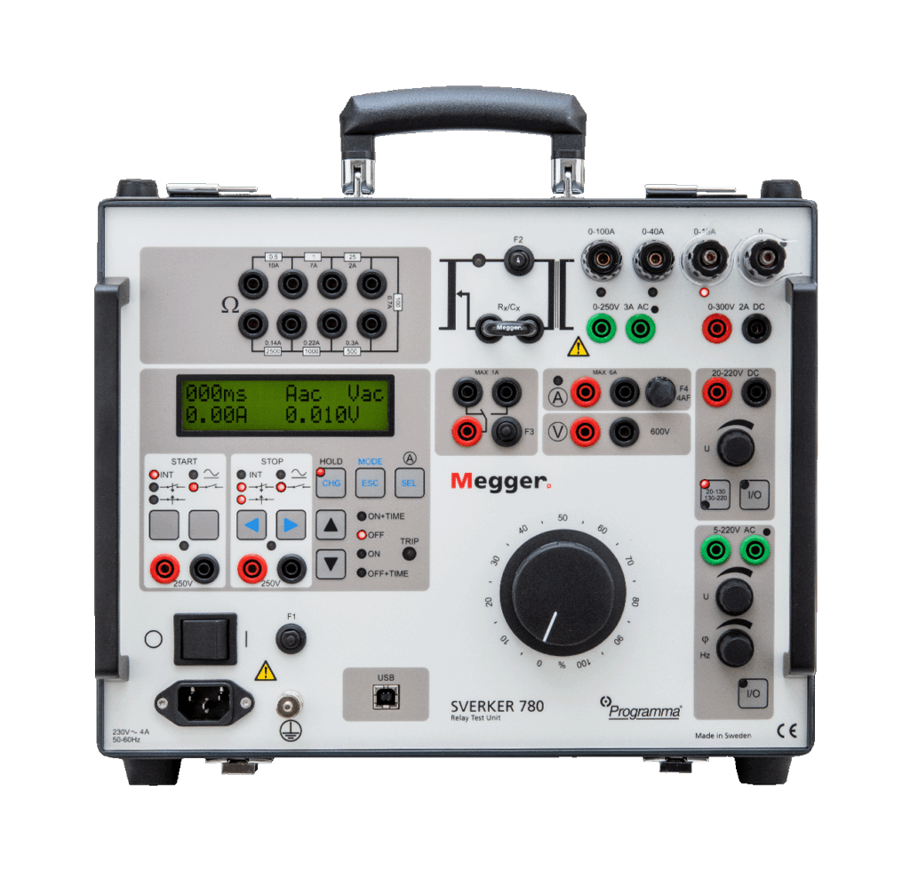 Sverker 750 y 780 de Megger son probadores monofásicos para relevadores