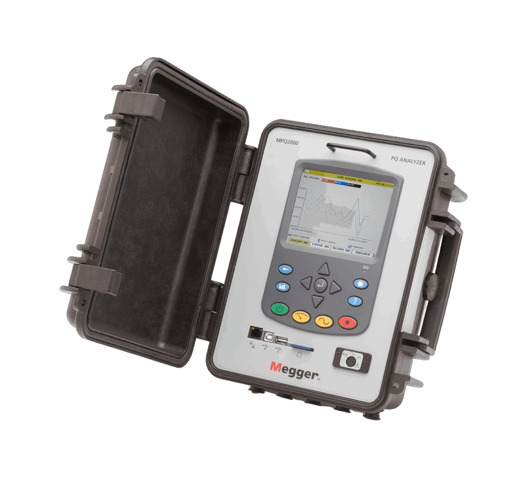 MPQ2000 es un Analizador de calidad de energía, Clase A de Megger